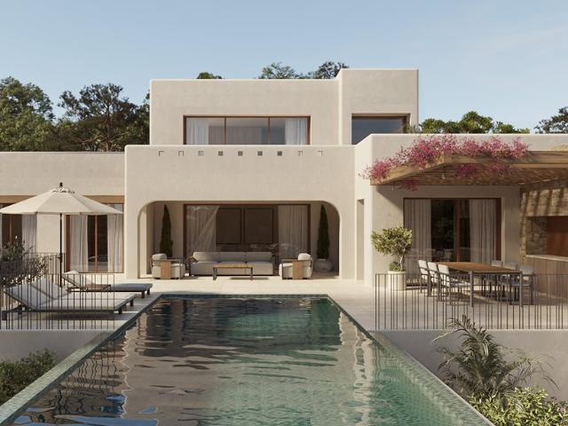Este elegante proyecto de villa de estilo ibicenco contempor. 545m² Benissa