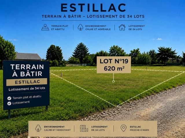 Estillac Vente Terrain 47