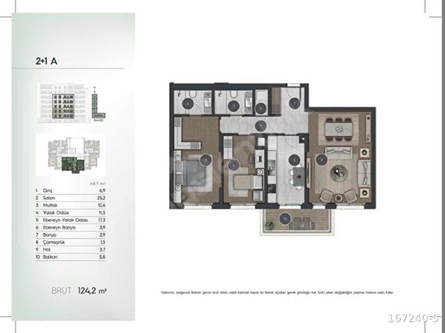 ESTONŞEHİR KORU'DA 2+1 A TİPİ HAZİRAN'DA TESLİM SATILIK DAİRE
