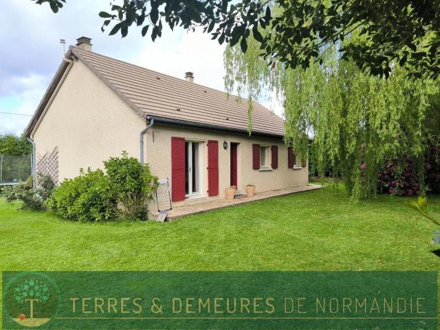 EPAIGNES 27260, JOLIE MAISON SUR SOUS SOL, 3 CHAMBRES ET JARDI