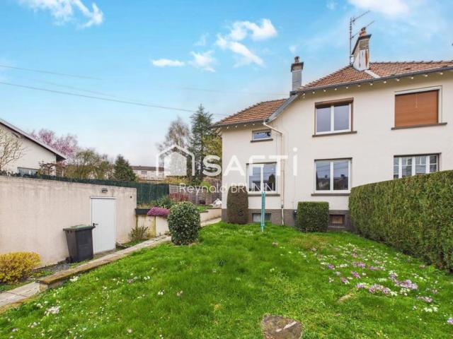 Épinal: maison 80 m² calme, terrasse, garage