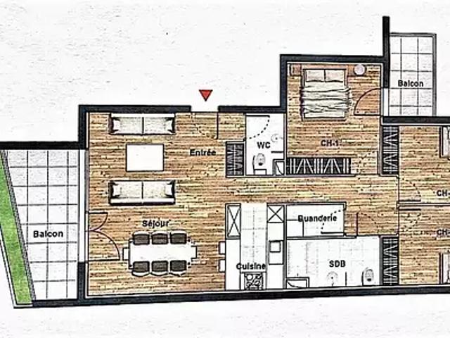Épinay sur Seine 93800 Achat / Vente appartement 4 pièces t4 au dernier étage parking