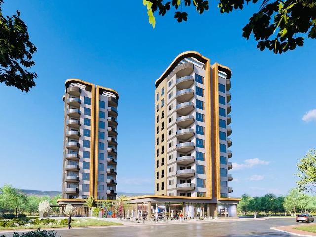 Przestronne 2 pokojowe apartamenty z basenem w Erdemli