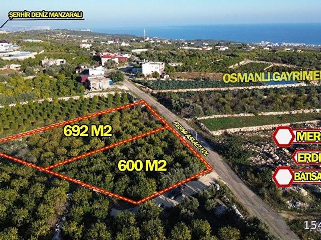 ERDEMLİ BATISANDAL 692 m2 ve 600 m2 SATILIK ARSA