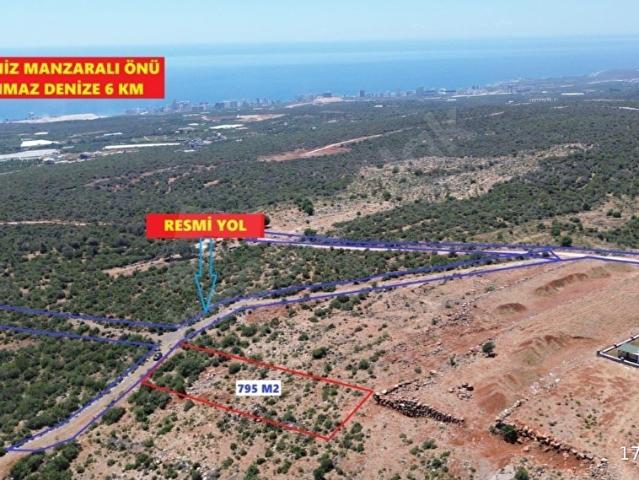ERDEMLİ KUMKUYU ÇANAKÇI 795 M2FULL DENİZ MANZARALI VİLLALIK ARSA
