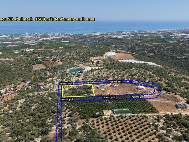 ERDEMLİ KOYUNCU 5 KATA İMARLI 1500 M2 SATILIK ARSA