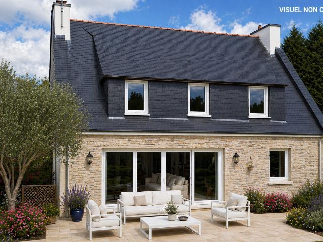ERGUÉ GABÉRIC Maison familiale avec sous sol intégral sur plus d’1,3 hectare, aux portes de Quimper