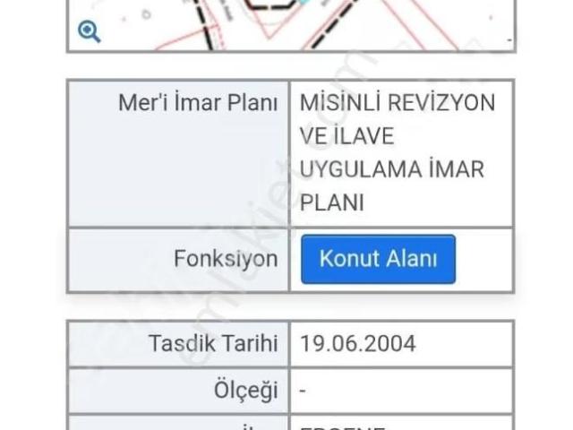 Ergene Misinlide Satılık Yer Evi