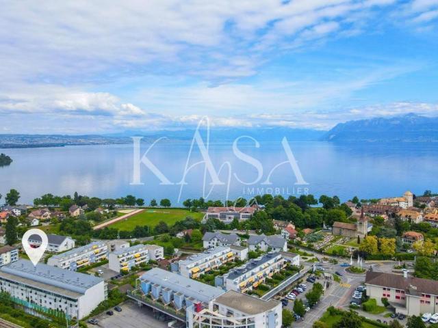 Erhabener Blick auf den See, Maisonette im Penthouse