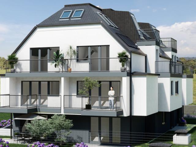 Erstbezug! 3 Zimmer Dachgeschosswohnung mit zwei Dachterrassen, Nähe Oberes Mühlwasser