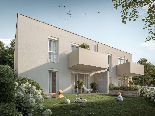 Erstbezug: Geförderte 2 Zimmerwohnung mit Garten und Terrasse