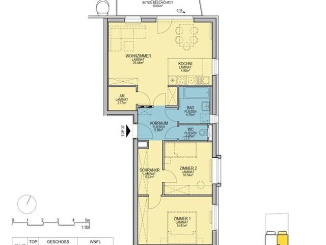 ERSTBEZUG „ein viertel grün“ in Wiener Neustadt