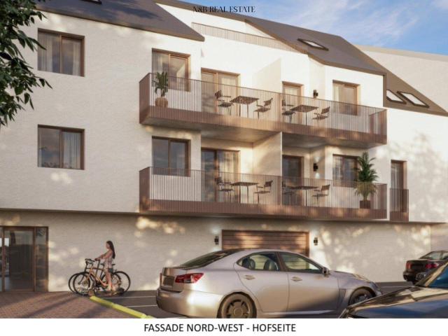 Erstbezug! Exquisite 2 Zimmer Dachgeschosswohnung mit Balkon und Kfz Stellplatz