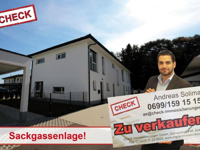 ERSTBEZUG! Hochwertiges Niedrigenergie Reihenhaus in Gössendorf! Sackgassenlage!
