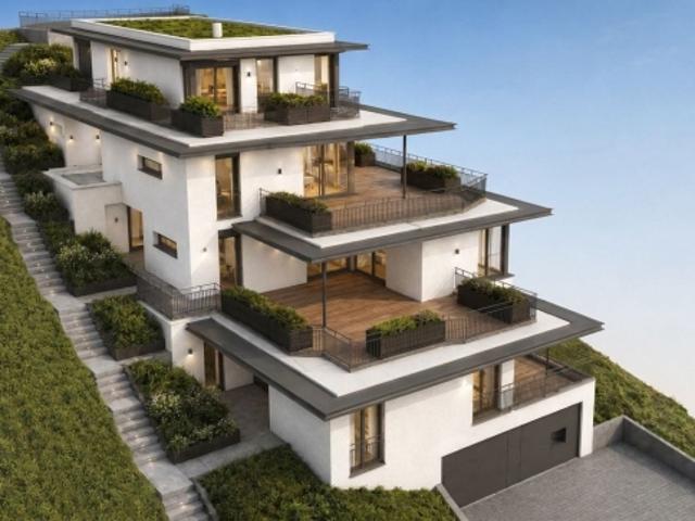 Erstbezug in Beringen 4.5 Zimmer Terrassenwohnung mit 80 m² Terrasse und Weitsicht