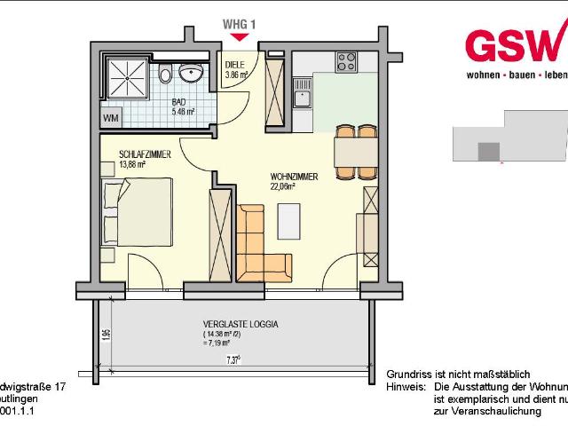 erstbezug moderne und helle 2 zimmerwohnung mit loggia