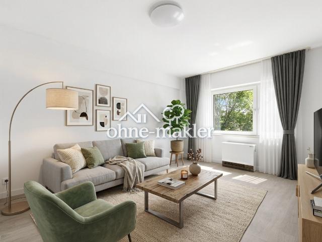 Erstbezug nach Kernsanierung: Helle 82 m² Wohnung mit Gemeinschaftsgarten in Essen Huttrop