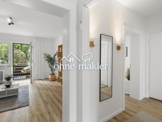 ERSTBEZUG NACH MODERNISIERUNG – LICHTDURCHFLUTETE 2 ZI. WOHNUNG MIT BALKON OHNE PROVISION!