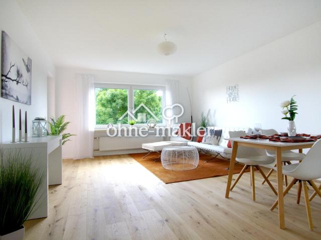 Erstbezug nach Sanierung: 3 Zimmer Wohnung mit Balkon, Einzelgarage und Energieklasse C