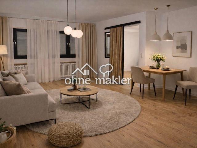 Erstbezug nach Sanierung: Stilvolle 2 Zimmer Wohnung mit Parkett und Stellplatz