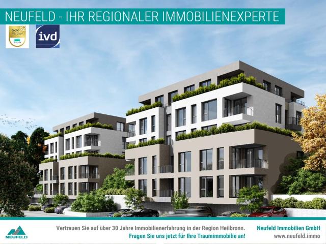 ERSTBEZUG* Neubauwohnung mit 2 Zimmern & Dachterrasse direkt am Kocher!