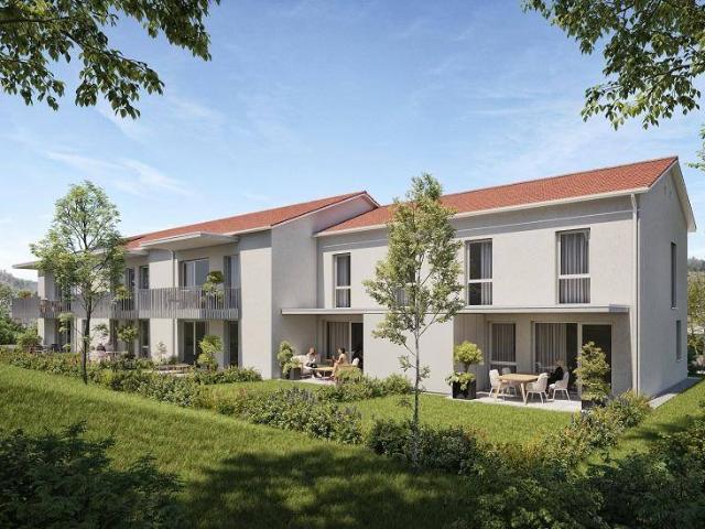 Erstbezug Sonnige 4 Zimmer Wohnung im Obergeschoss mit Balkon geförderte Miete 4 Zimmer