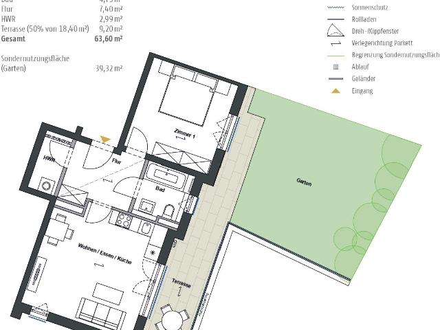 Erstbezug Wohnen Direkt am Wasser in Berlin Grünau 2 Raum Wohnung mit Garten