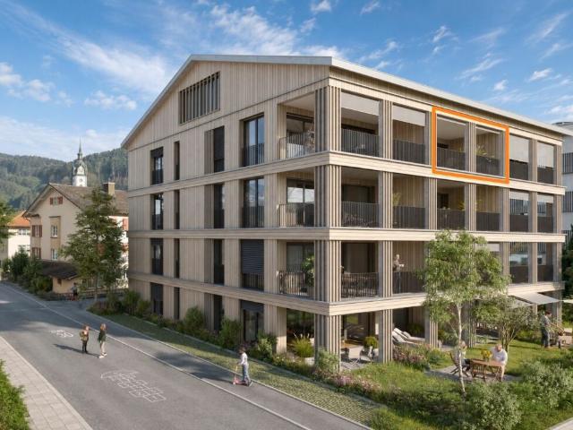 Erstvermietung Exklusive 2½ Zimmer Neubauwohnung mit verglastem Balkon