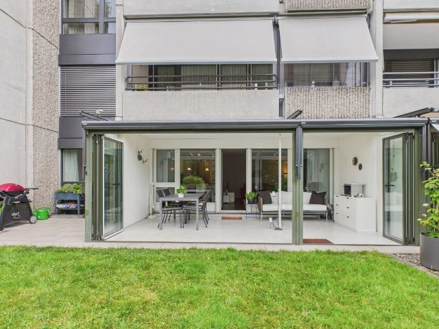 ERSCHWINGLICHE GARTENWOHNUNG