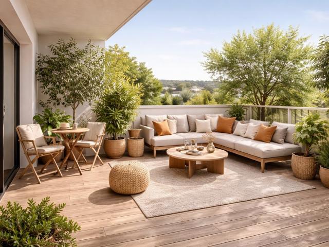 ETONNANT T3 DE 60m² AVEC TERRASSE DE 15m² ET PARKINGS 3 pièces, 60 m²