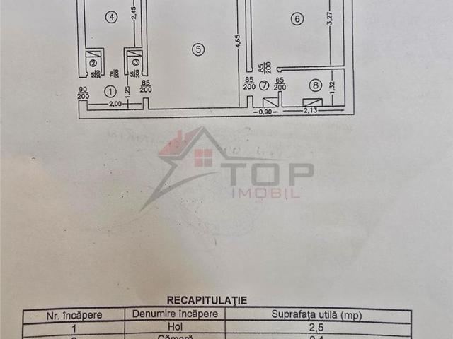 Etaj 2 Mircea cel Batran, 2 camere, liber