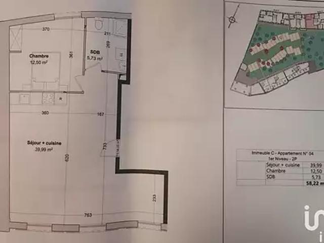 Etampes 91150 Achat / Vente appartement 2 pièces t2 parking