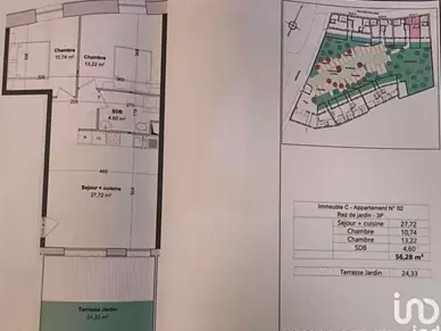 Etampes 91150 Achat / Vente appartement 3 pièces t3 parking