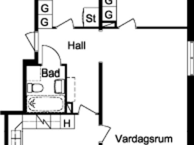 Ett rum i KARLSTAD 74 m² 9 856 kr