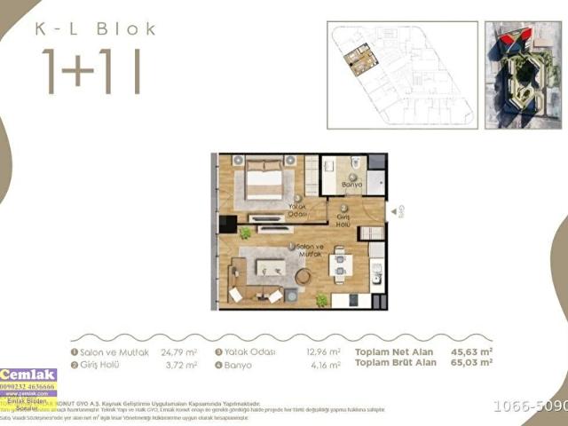 EVORA İZMİRDE 12. KAT 65 M2 1+1 DENİZ MANZARALI KİRALIK OFİS