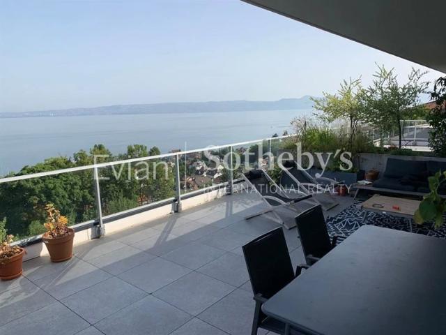 EVIAN, APPARTEMENT DANS RESIDENCE RECENTE EN DERNIER ETAGE AVEC