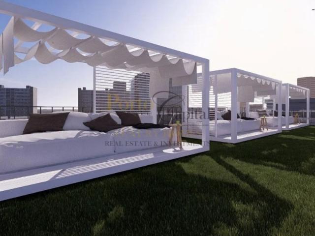 EXCELENTE APARTAMENTO T0, COM COZINHA EQUIPADA E LUGAR DE GARAGEM, EM EMPREENDIMENTO DE LUXO EM ARMAÇÃO DE PERA COM PISCINA, A PREÇO DE LANÇAMENTO 371.000 EUROS