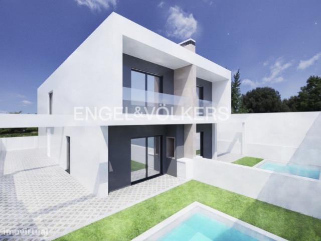 Excelente moradia T3 geminada nova, com duas sutes e piscina