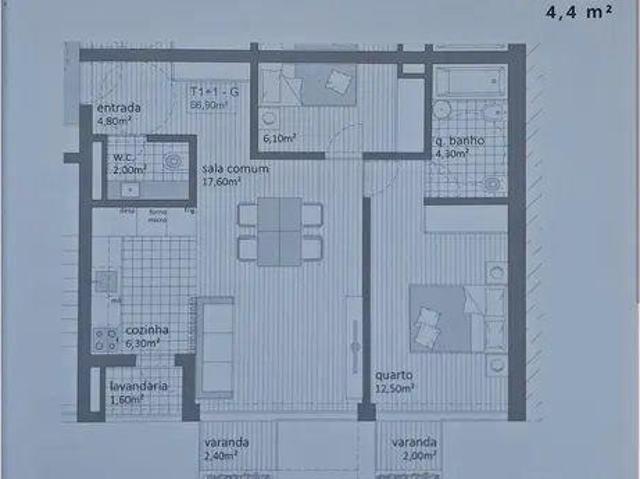 Excelente T1+1 Matosinhos em construção cedência de posição | 26064062474