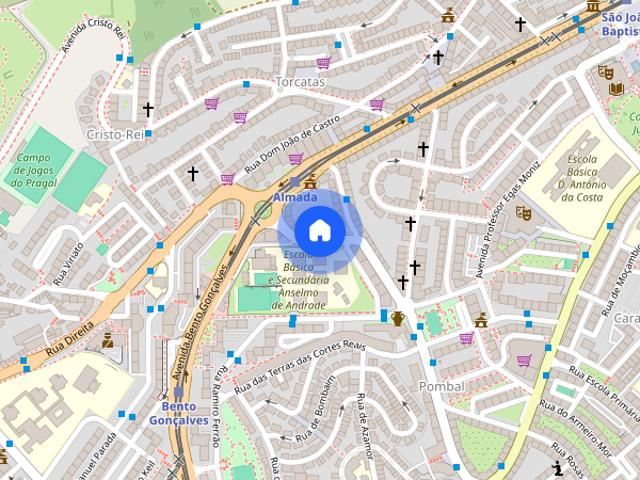Excelentes quartos num T3 em Almada