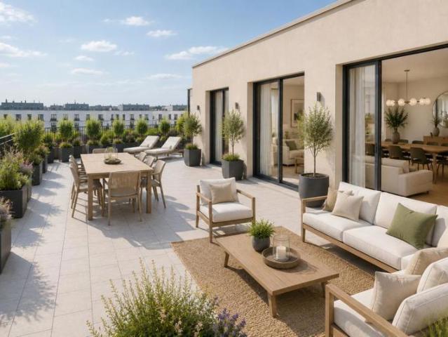 Exceptionnel 5 pièces avec immense terrasse – Thiais / Sainte Marthe Parc – proche ligne 14