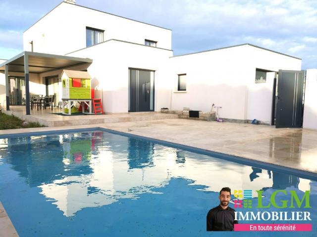 EXCEPTIONNEL À BEAUVOISIN – MAISON CONTEMPORAINE HAUT DE GAMME AVEC PISCINE