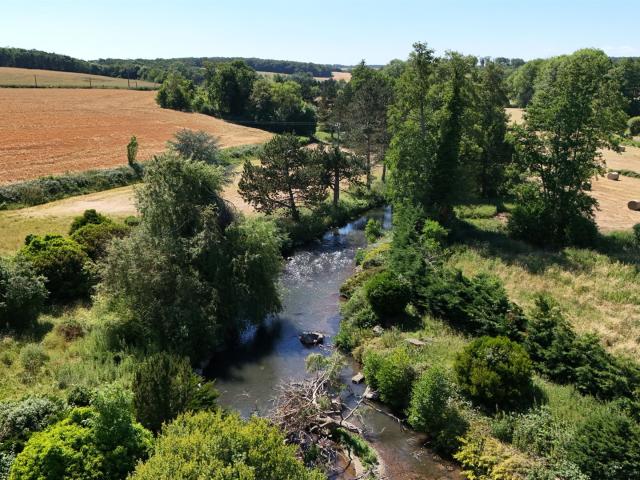 Exceptionnel domaine en bord de rivière sur plus d'un hectar. 120m² Saint Ange et Torçay