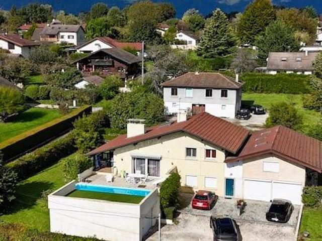 EXCLU: MAISON ORNEX 01210 4 CHAMBRES, JARDIN PISCINE, GARAGE