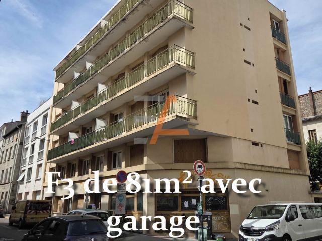 Exclusif Centre ville rue Etienne Buisson F3 de 81m2 avec balcon et garage