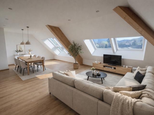 EXCLUSIF! Sévrier T3 loft dernier étage. Lumineux et faibles charges