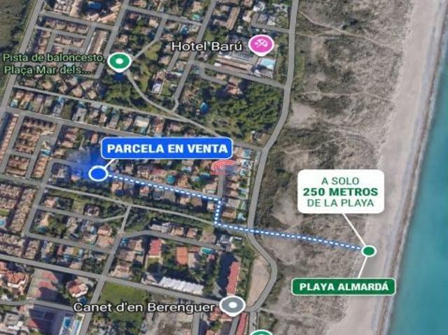 EXCLUSIVA PARCELA URBANA A 250 METROS DEL MAR | 490 m2 | FACHADA DE 20 METROS | ORIENTACIÓN SUR