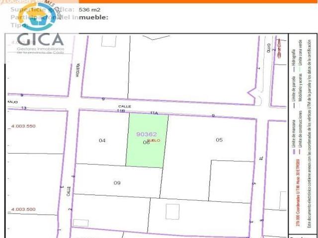 Exclusiva parcela urbana de 536 m2 en Los Pinos–San Miguel, Algeciras
