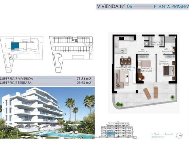 Exclusiva promoción de 24 apartamentos turísticos a 200 m del mar –La Torre/Urbanización Mil Palmera
