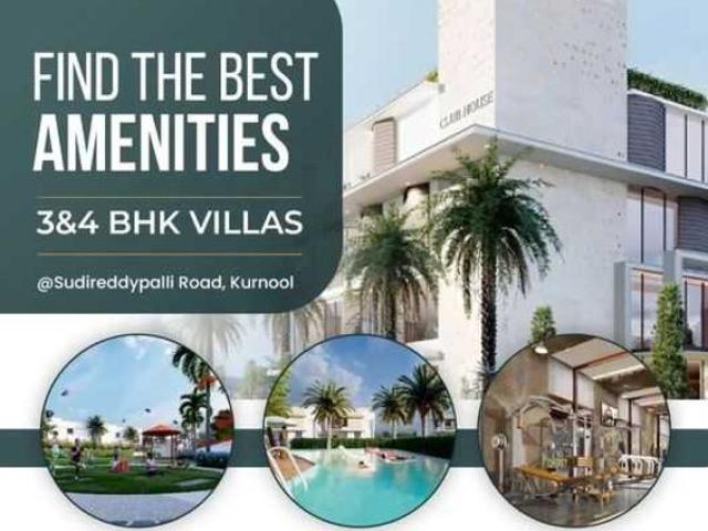 Exclusive 3BHK and 4BHK Duplex Villas with home theater Kurnool Vedansha Fortune Homes